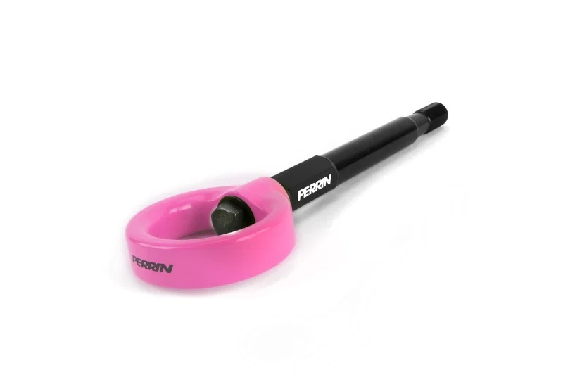 Perrin Performance PSP-BDY-251HP, 08-14 Subaru WRX/STI (Sedan) / 20-25 Outback All Models Tow Hook Kit (Rear) - Hyper Pink