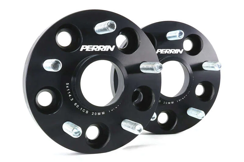 Perrin Performance PTP-WHL-120BK, 23-26 Toyota GR Corolla 60.1mm CB / 5x114.3 BP Wheel Spacers - 20mm