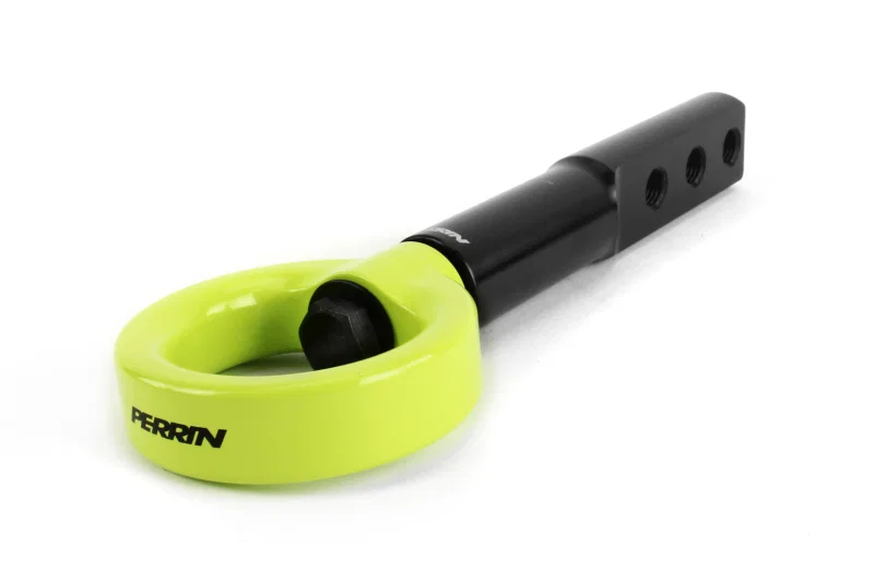Perrin Performance PHP-BDY-231NY, 17-21 Honda Civic Si/Type R/Touring/Hatchback Tow Hook Kit Front - Neon Yellow