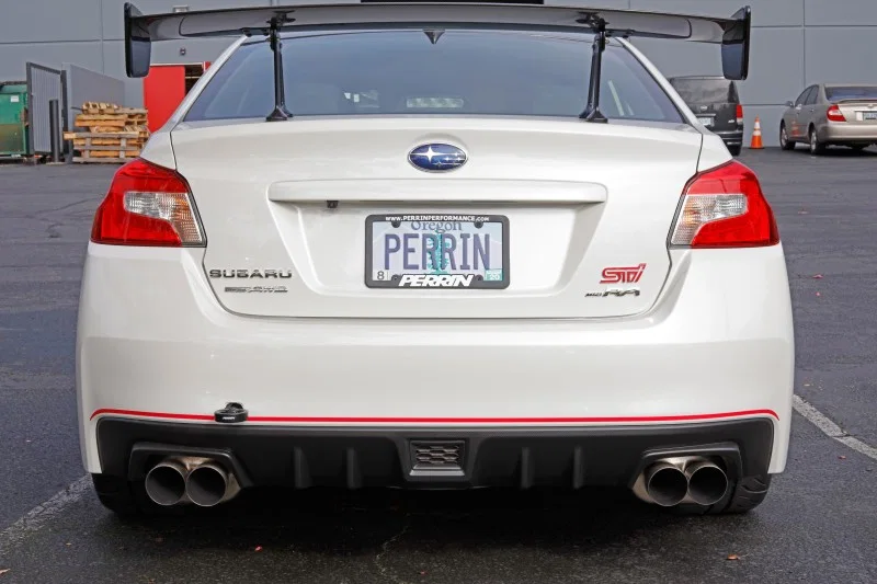 Perrin Performance PSP-BDY-252BK, 15-21 Subaru WRX/STI / 24-26 Crosstrek / 25-26 Forester Tow Hook Kit (Rear) - Black