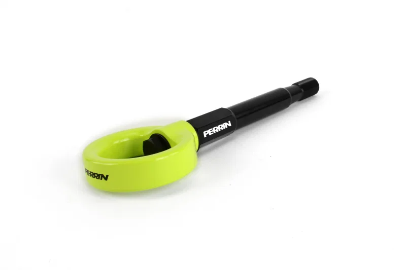 Perrin Performance PSP-BDY-250NY, 08-14 Subaru WRX/STI (Hatchback) Tow Hook Kit (Rear) - Neon Yellow