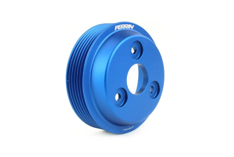 Perrin Performance PSP-ENG-112BL, 22-26 Subaru WRX / 21-25 Crosstrek / 20-25 LGT/OBXT/FXT Lightweight Water Pump Pulley - Blue