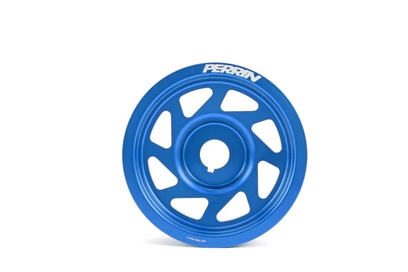 Perrin Performance PSP-ENG-100BL, 93-14 Subaru Impreza (Incl. 02-14 WRX) / 04-21 STI Lightened Crank Pulley - Blue