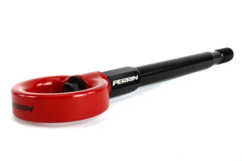 Perrin Performance PSP-BDY-231RD, 08-14 Subaru WRX & STI / 08-11 Impreza / 05-09 Legacy Tow Hook Kit (Front) - Red
