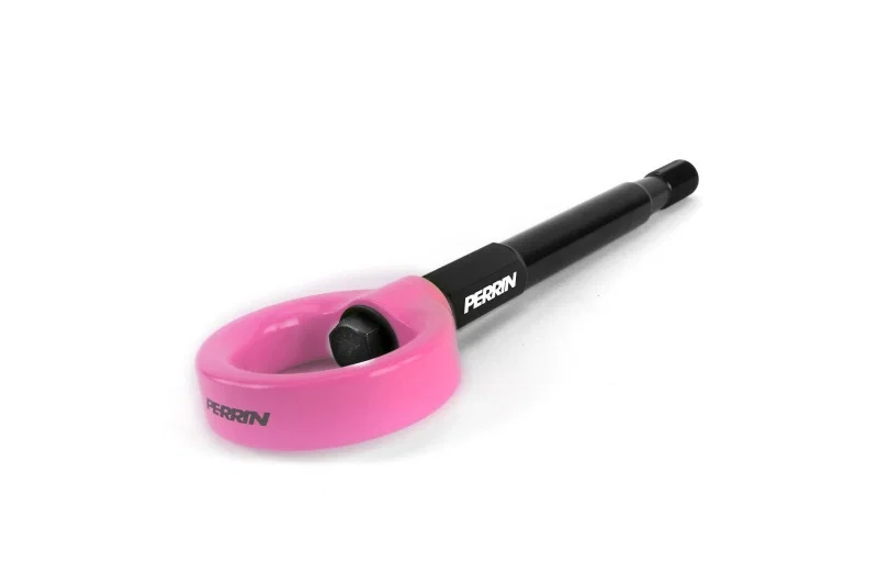 Perrin Performance PSP-BDY-255HP, 13-26 Subaru BRZ / 13-20 Scion FRS & Toyota 86 / 22-26 GR86 Tow Hook Kit (Rear) - Hyper Pink