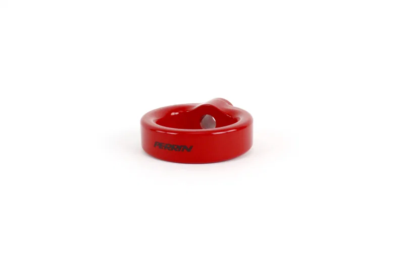 Perrin Performance ASM-BDY-200RD, Tow Hook Upgrade Kit - Red (For PERRIN License Plate Relocates Only)