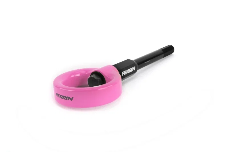Perrin Performance PSP-BDY-230HP, 02-07 Subaru WRX/STI Tow Hook Kit (Front) - Hyper Pink