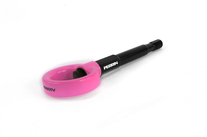 Perrin Performance PSP-BDY-250HP, 08-14 Subaru WRX/STI (Hatchback) Tow Hook Kit (Rear) - Hyper Pink