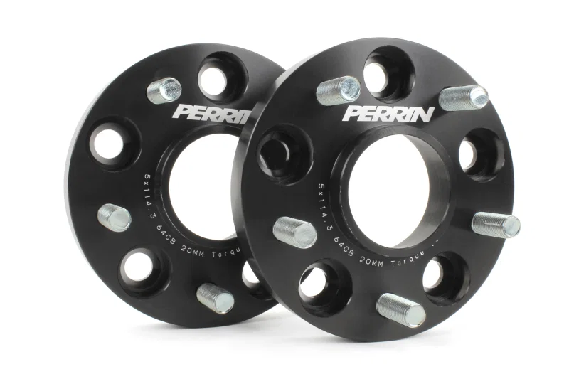 Perrin Performance PHP-WHL-020BK, 17-21 Honda Civic Si / 22-26 Acura Integra 64.1mm 5x114.3 Wheel Spacers 20mm - Pair