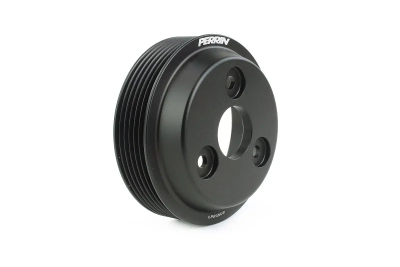 Perrin Performance PSP-ENG-112BK, 22-26 Subaru WRX / 21-25 Crosstrek / 20-25 LGT/OBXT/FXT Lightweight Water Pump Pulley - Black