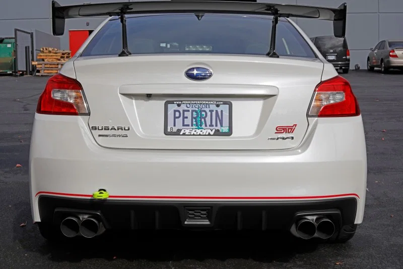 Perrin Performance PSP-BDY-252NY, 15-21 Subaru WRX/STI / 24-26 Crosstrek / 25-26 Forester Tow Hook Kit (Rear) - Neon Yellow