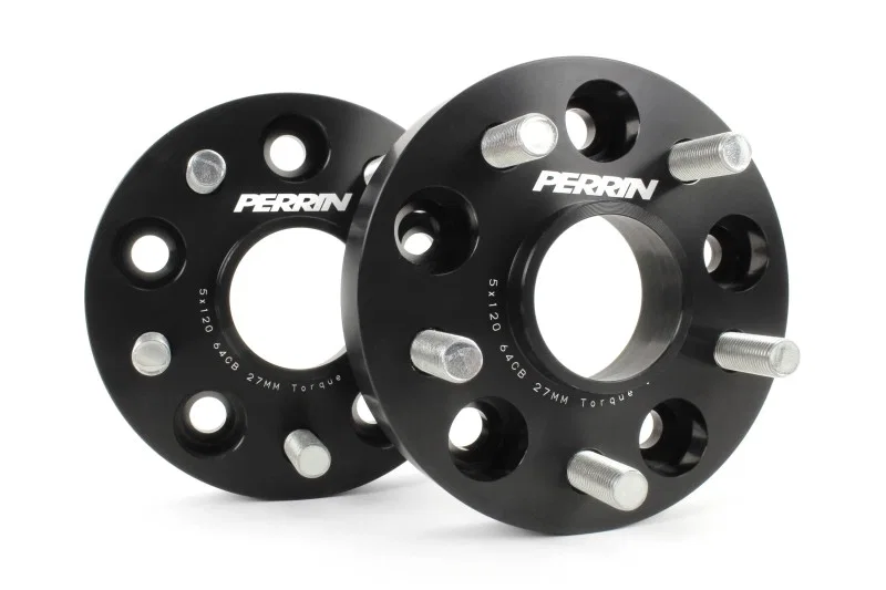 Perrin Performance PHP-WHL-027BK, 17-25 Honda Civic Type R / 22-26 Acura Integra Type S 64.1mm 5x120 Wheel Spacers 27mm - Pair