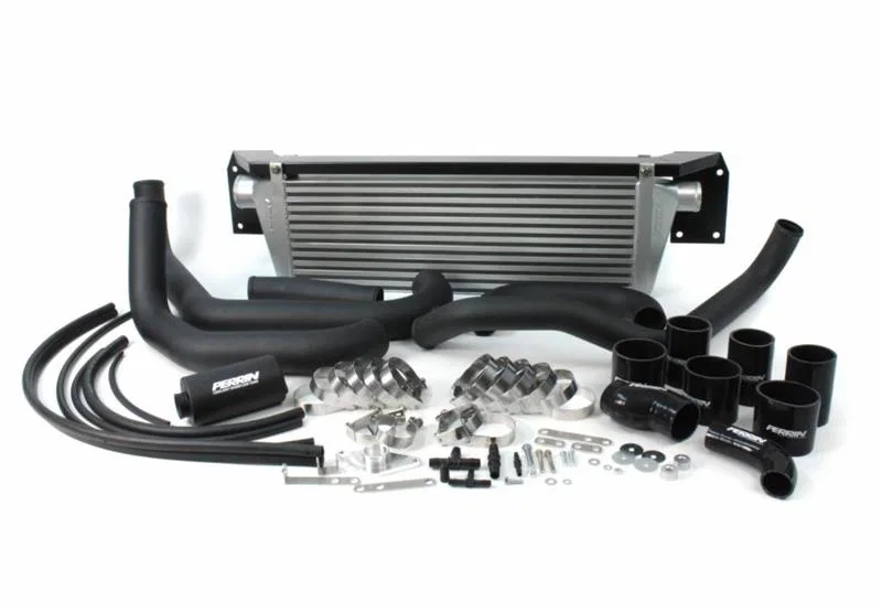 Perrin Performance PSP-ITR-400-2BK/BK, 02-07 Subaru WRX/STi Front Mount Intercooler Boost Tubes + Hardware w/Black Tubes
