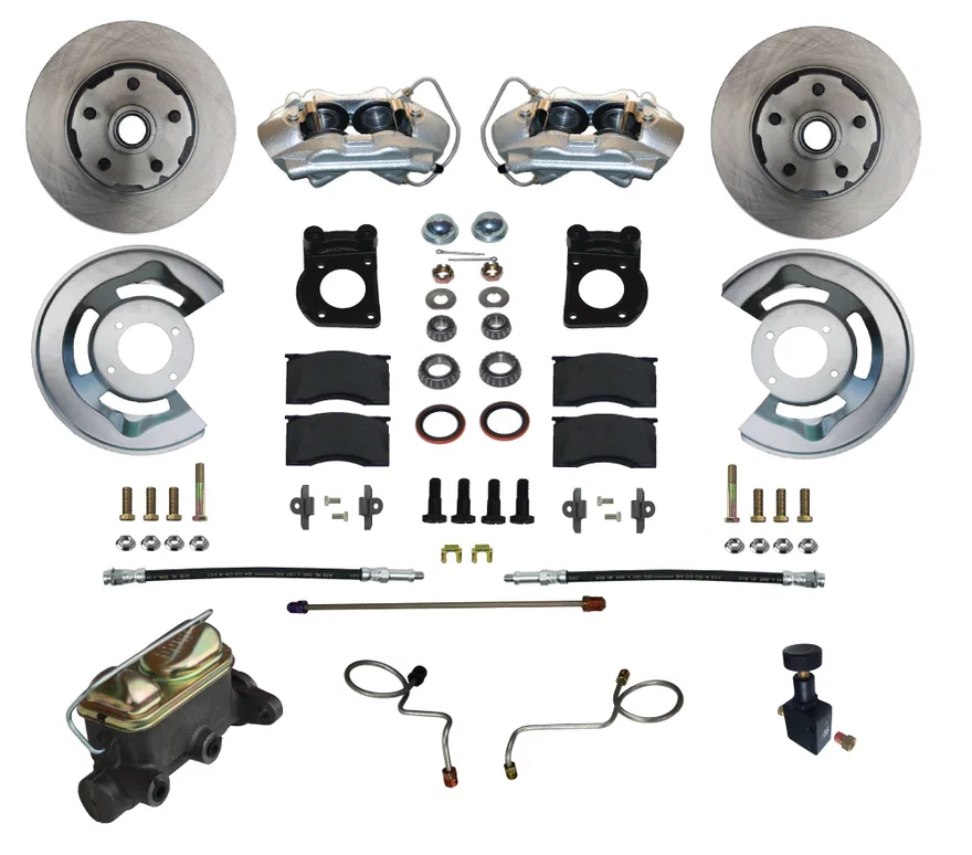 Leed Brakes FC0003-405, Manual Front Kit with Plain Rotors and Zinc Plated Calipers