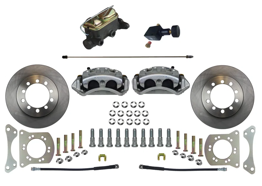 Leed Brakes FC5001-405, Manual Front Kit with Plain Rotors and Zinc Plated Calipers for Ford Bronco