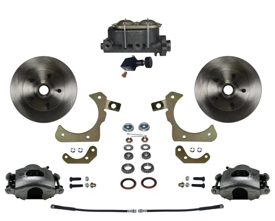 Leed Brakes FC1010-305, Manual Front Kit with Plain Rotors and Zinc Plated Calipers for Chevrolet