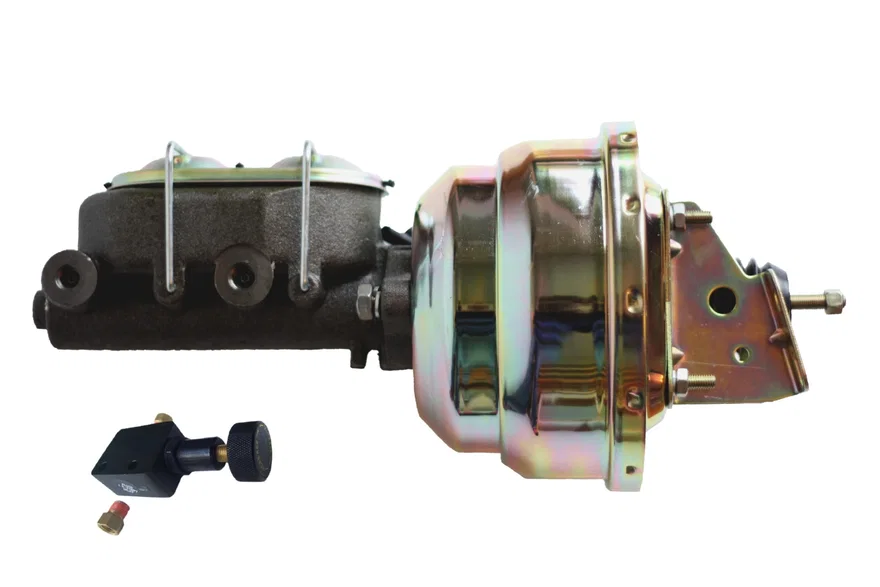 Leed Brakes PBKT1037, Power booster kit 8 inch dual booster 1-1/8 inch bore master adj valve (Zinc)