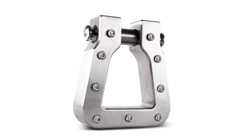 Body Armor 4x4 5141-M, Mega D-Ring Machined Silver Single