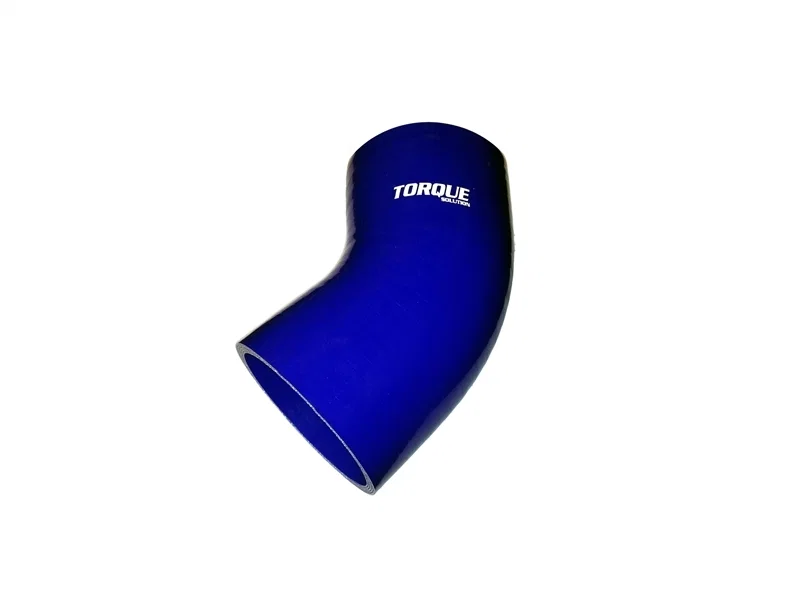 Torque Solution TS-CPLR-45D35BL, 45 Degree Silicone Elbow: 3.5 inch Blue Universal