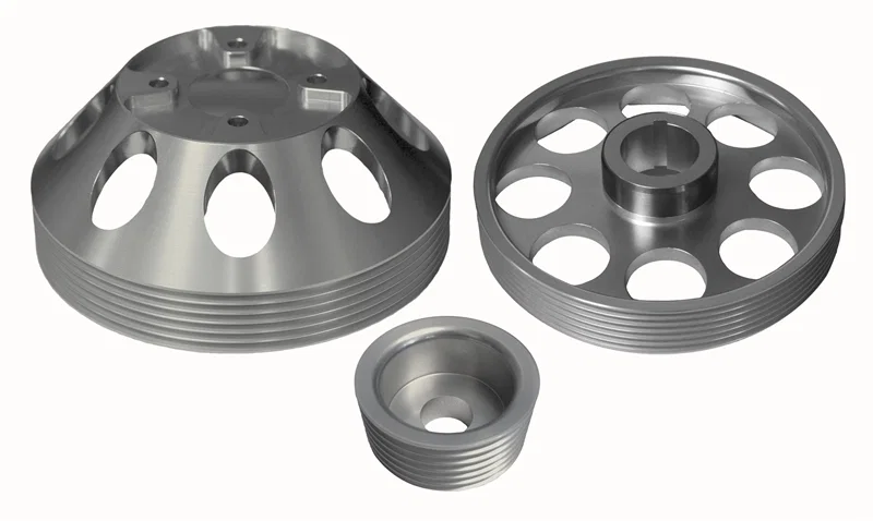 Torque Solution TS-GEN-006S, Lightweight WP/Crank/Alt Pulley Combo (Silver): Hyundai Genesis Coupe 3.8 2010+
