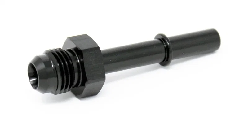 Torque Solution TS-FTG-007, Push-On EFI Adapter Fitting: 3/8in SAE to -6AN Male Flare