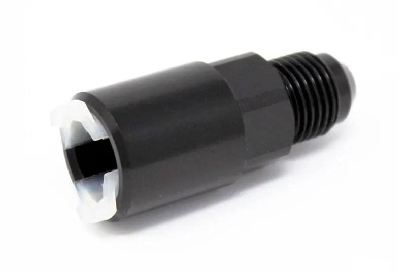 Torque Solution TS-FTG-011, Push-On Quick Disconnect Adapter Fitting: 3/8in SAE to -6AN Male Flare