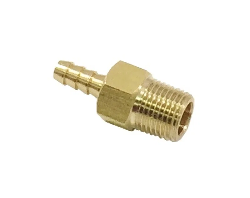 Torque Solution TS-NPT-18.SB, Brass 1/8 in NPT Fitting: Universal Straight Barb