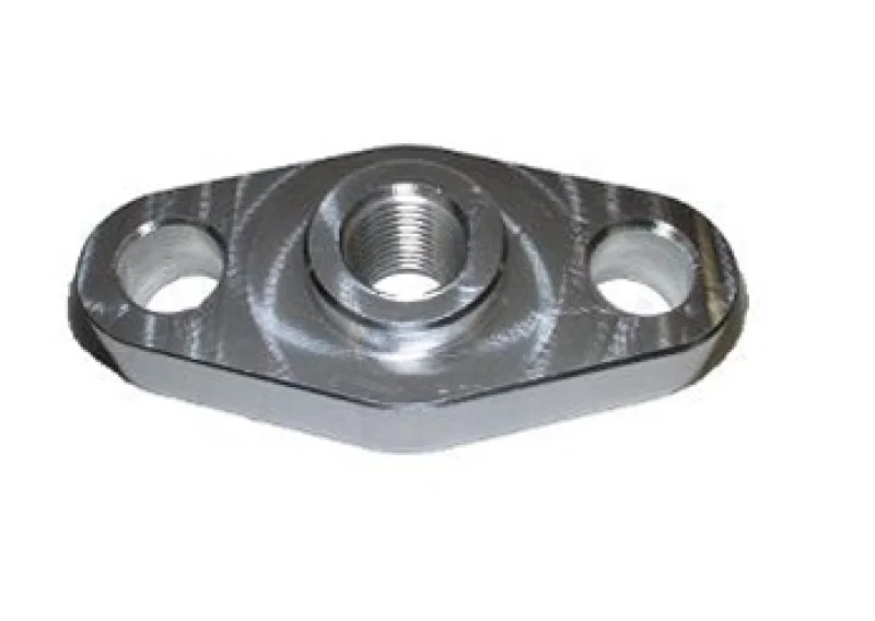 Torque Solution TS-UNI-005, Billet Oil Feed Inlet Flange: Universal T3/T4 Turbos
