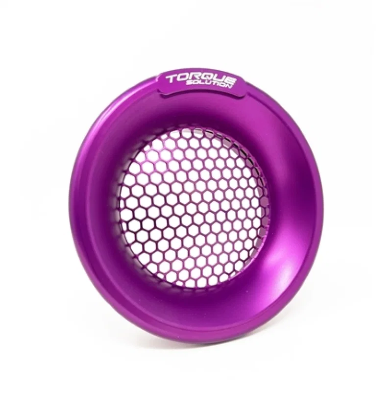 Torque Solution TS-VS-740-PR, Billet Turbo Velocity Stack Shield For 4in Inlet - Purple
