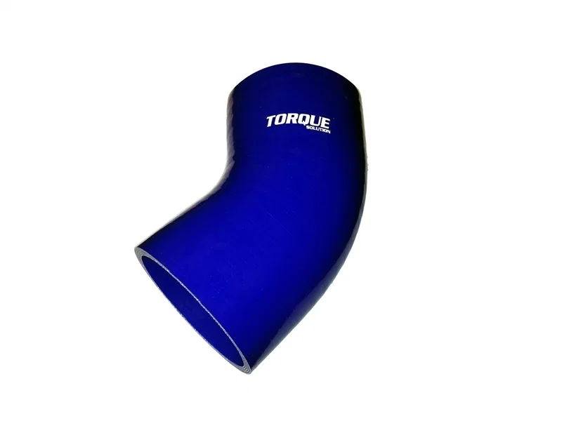 Torque Solution TS-CPLR-45D4BL, 45 Degree Silicone Elbow: 4 inch Blue Universal