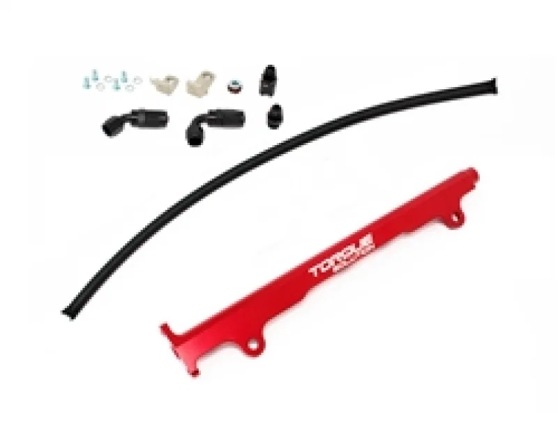 Torque Solution TS-EV-485R, Mitsubishi Evo X Billet Aluminum Fuel Rail - Red