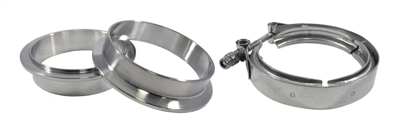Torque Solution TS-VBK-3, Stainless Steel V-Band Clamp & Flange Kit - 3in (76mm)
