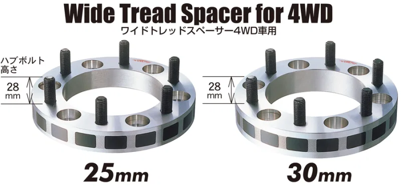 Project Kics W6330W3WTS, 30mm Thick 12x1.25 6x139.7 4WD Wide Tread Spacers