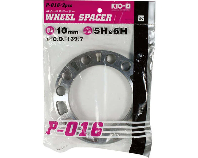 Project Kics WP0162P, 10MM 139.7 Wd Universal Spacers (2 Pk) - 4WD