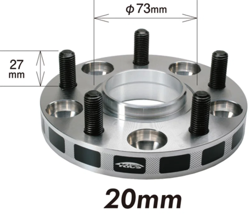 Project Kics W5020W356, 12x1.25 Hub 56mm 5x100 Wide Tread Spacers - 20mm