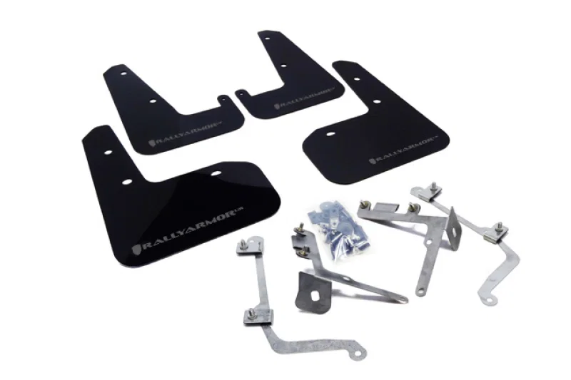 Rally Armor MF19-UR-BLK/GRY, 11-14 Subaru WRX/STI (Sedan Only) Black UR Mud Flap w/Grey Logo
