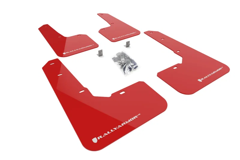 Rally Armor MF76-UR-RD/WH, 22-25 Subaru Outback Wilderness Red Mud Flap White Logo