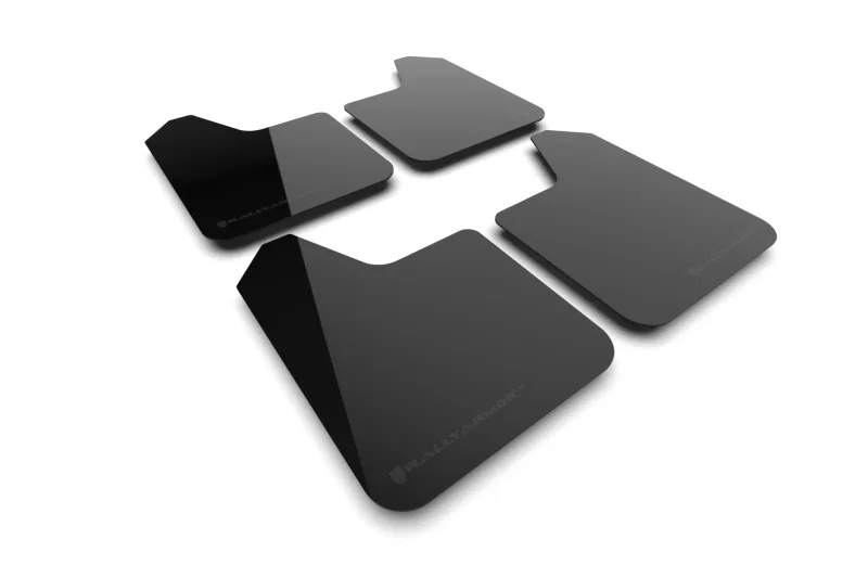 Rally Armor MF12-UR-BLK-MBK, Universal UR Black Mud Flap w/ Metallic Black Logo