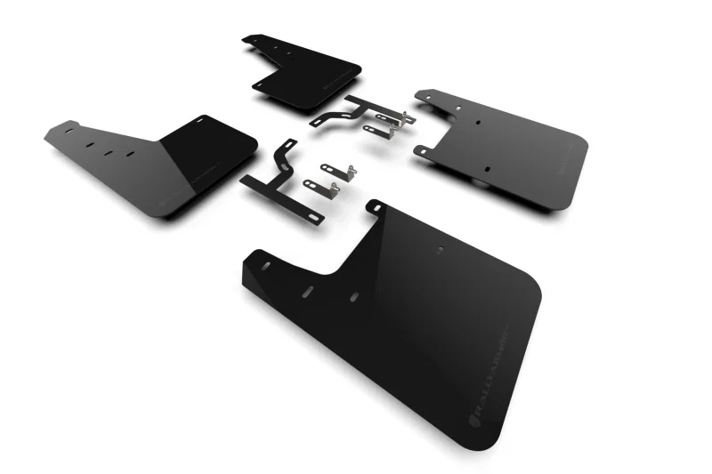 Rally Armor MF88-UR-BLK-MBK, 23-26 Toyota Sequoia Black UR Mud Flap w/ Metallic Black Logo