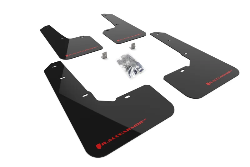 Rally Armor MF76-UR-BLK/RD, 22-25 Subaru Outback Wilderness Black Mud Flap Red Logo