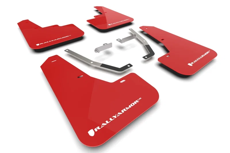 Rally Armor MF106-UR-RD-WH, 24-26 Subaru Crosstrek Red UR Mud Flap White Logo