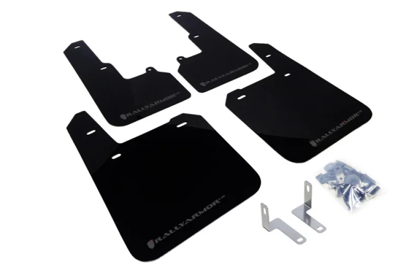 Rally Armor MF36-UR-BLK/GRY, 15-19 Subaru Outback Black UR Mud Flap w/ Grey Logo