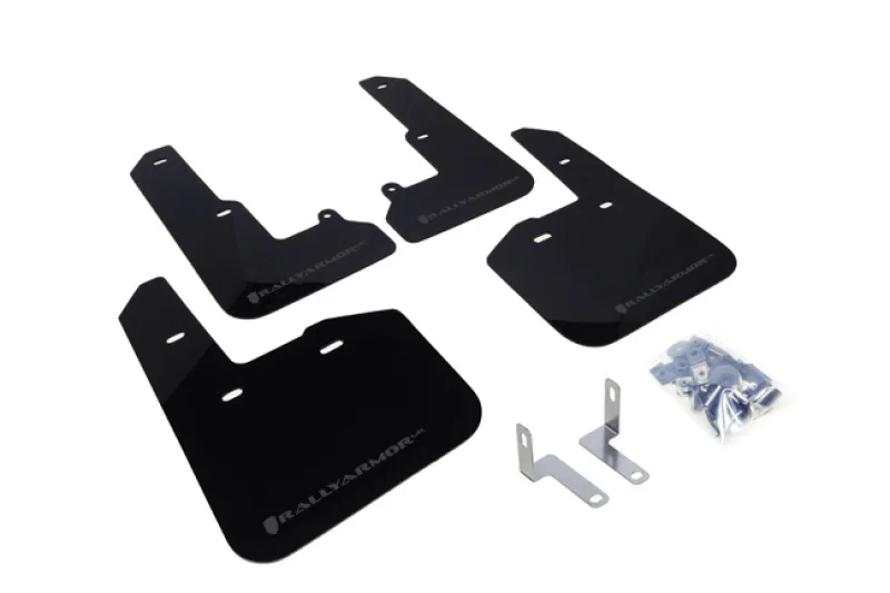 Rally Armor MF34-UR-BLK/GRY, 15-19 Subaru Legacy Black UR Mud Flap w/ Grey Logo