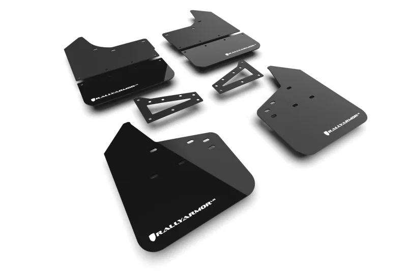 Rally Armor MF141-BLK-WH, 23-26 Chevy Colorado ZR2 & Z71 Black Mud Flap - White Logo