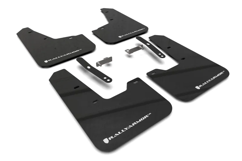 Rally Armor MF21-UR-BLK-WH, 23-25 Kia Niro SG2 Black UR Mud Flap White Logo