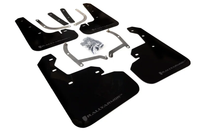 Rally Armor MF45-UR-BLK/GRY, 17-23 Subaru Impreza 4D/5D Black UR Mud Flap w/Grey Logo