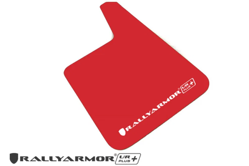 Rally Armor MF20-URP-RD/WH, Universal Fit (No Hardware) UR Plus Red UR Mud Flap w/ White Logo