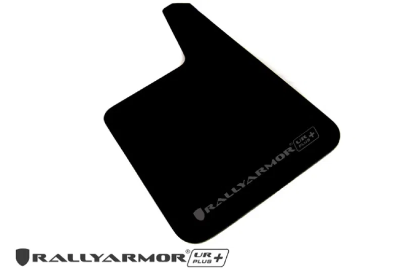 Rally Armor MF20-URP-BLK/GY, Universal Fit (No Hardware) UR Plus Black UR Mud Flap w/ Grey Logo