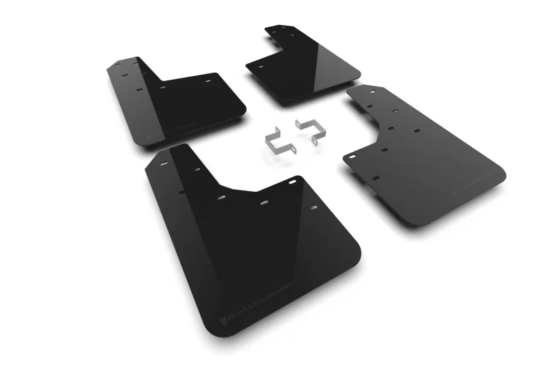 Rally Armor MF123-UR-BLK-MBK, 23-26 Ford Ranger Raptor Black UR Mud Flap Metallic Black Logo