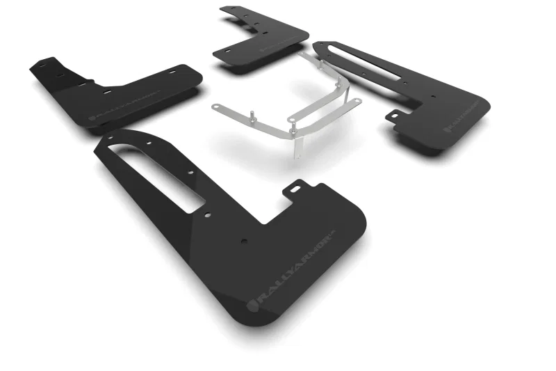 Rally Armor MF97-UR-BLK-GRY, 23-26 Honda Civic Type R Black Mud Flap Grey Logo